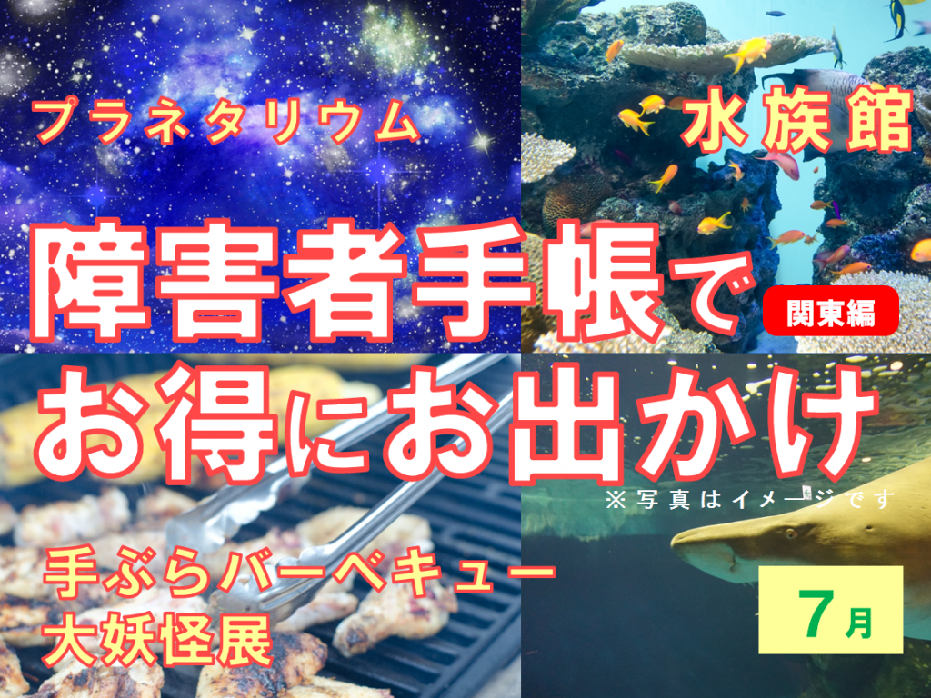 バーベキュー スカイツリープラネタリウム 障害者手帳でお得にお出かけ ７月 関東編 障がい者 身体障害 発達障害 知的障害 のライフスタイルメディア Media116