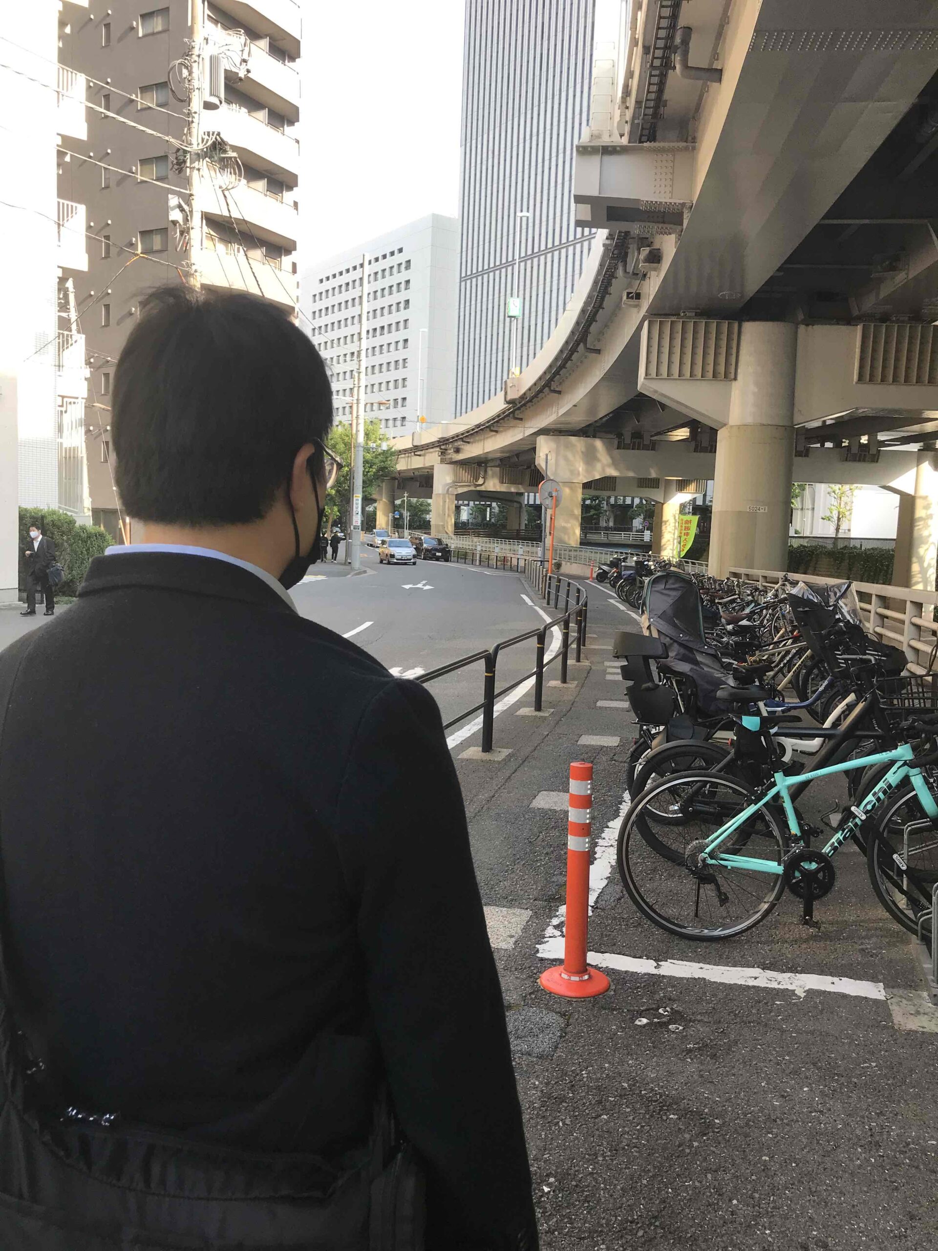 駐輪場に近づくと今度は「自転車」のアナウンスが！