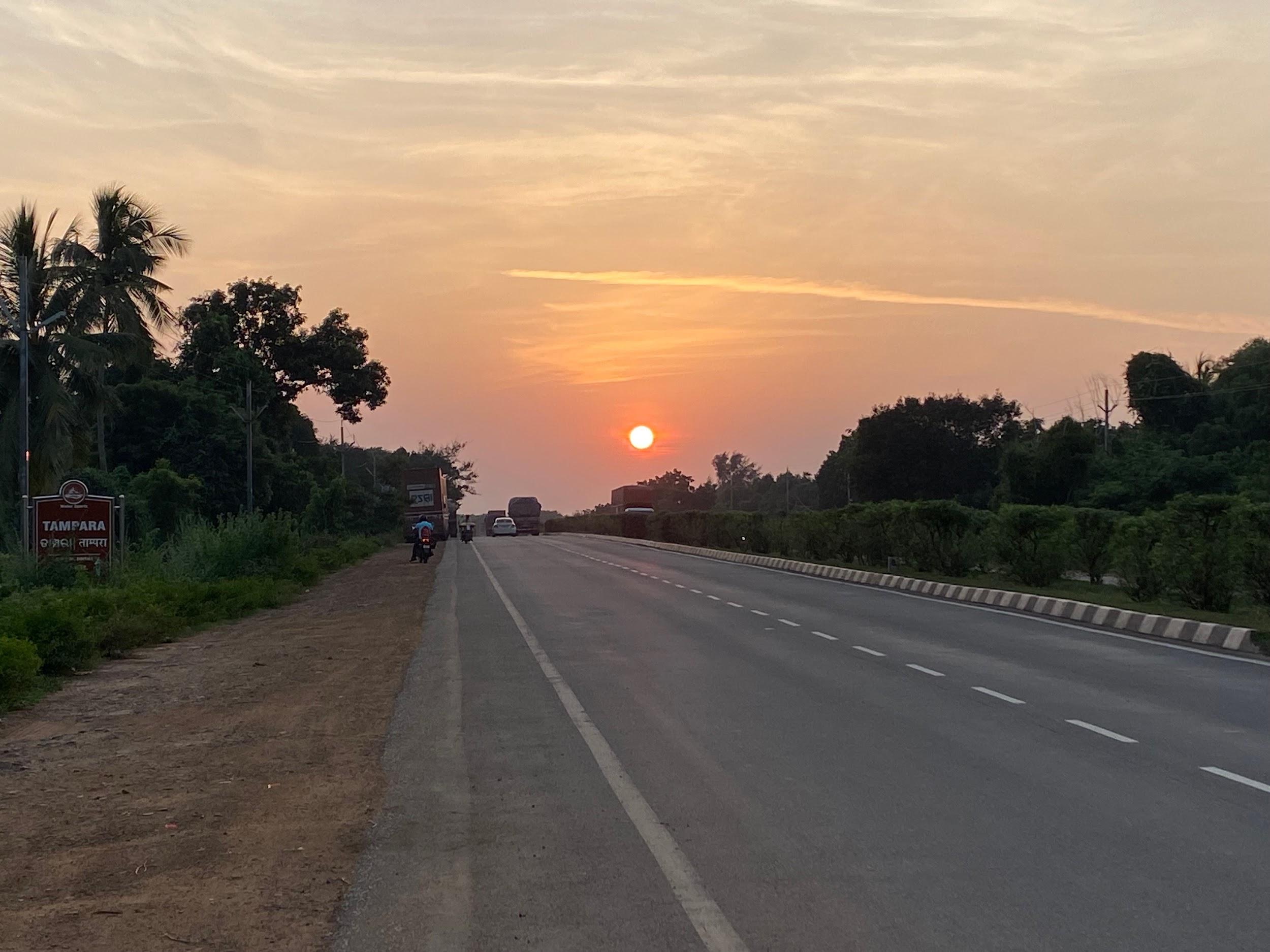 午後4時過ぎには、夕焼けがよく見える