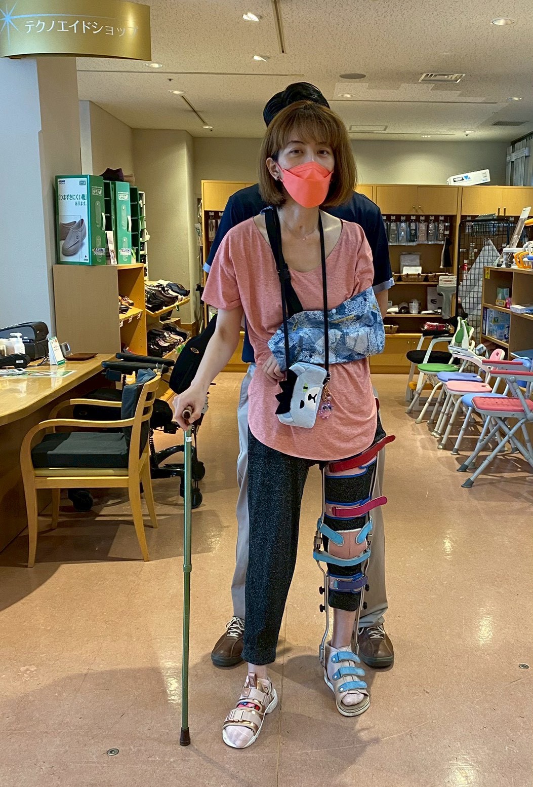 リハビリ中の写真