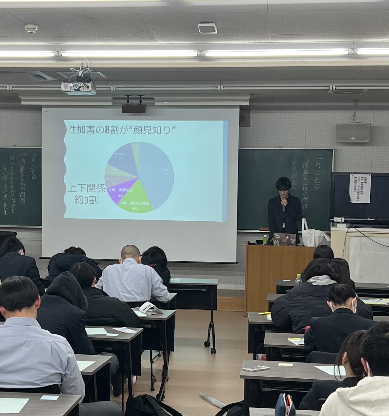 自治体や学校で実施している性暴力ゼロ研修の様子