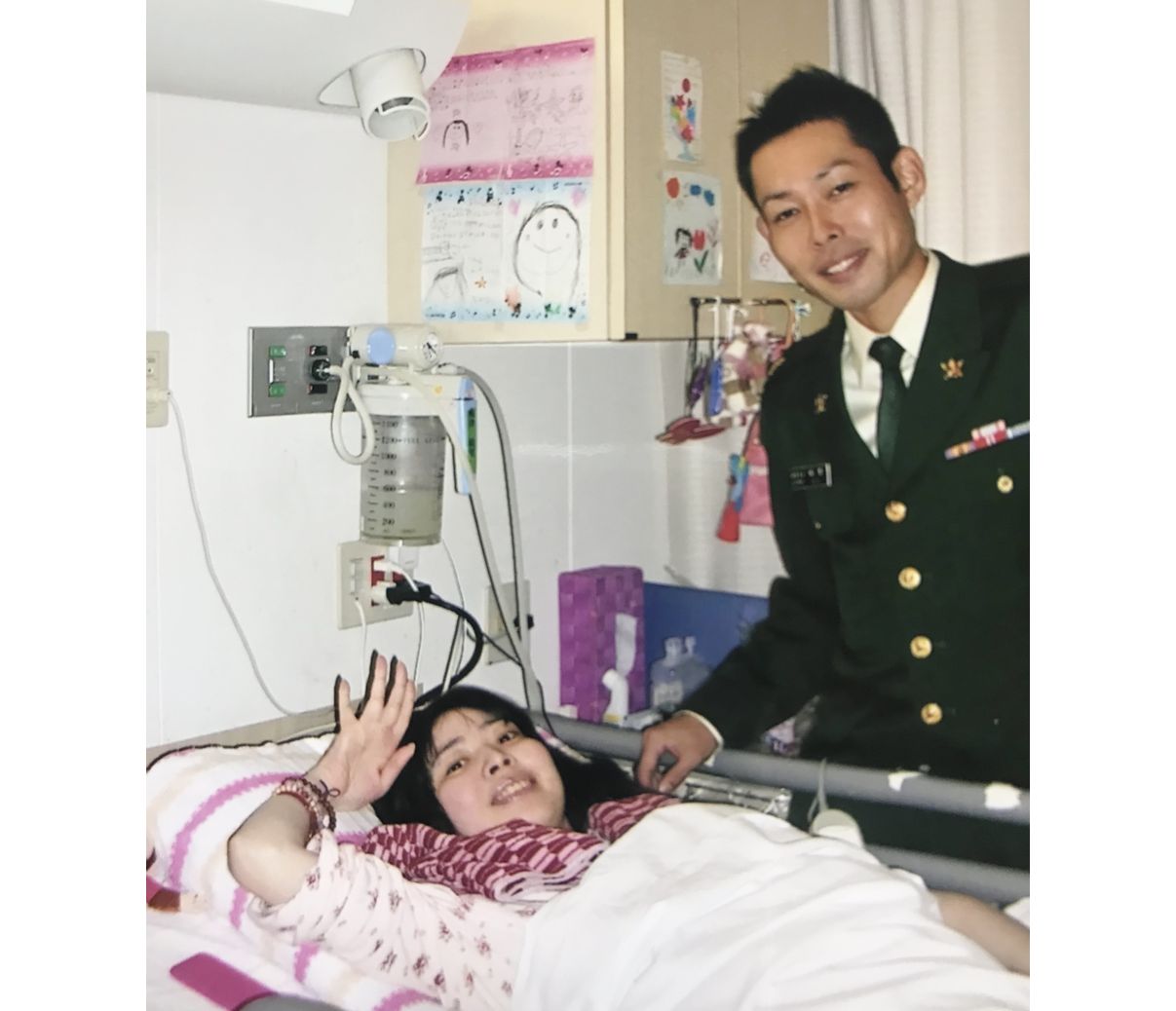 28歳から34歳まで寝たきりの入院生活を送った梅津さん。夫は当時から寄り添い続けてくれた