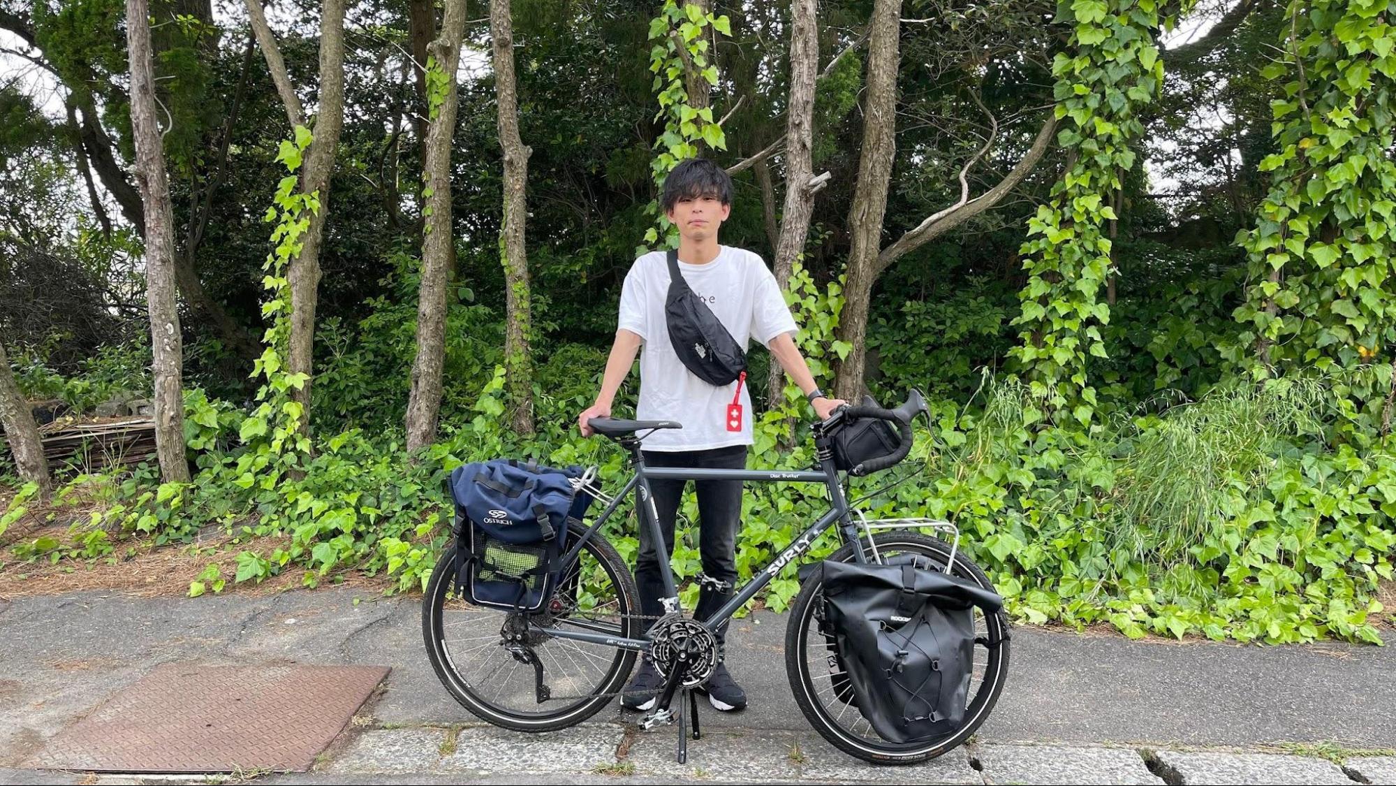 自転車と本間さん
